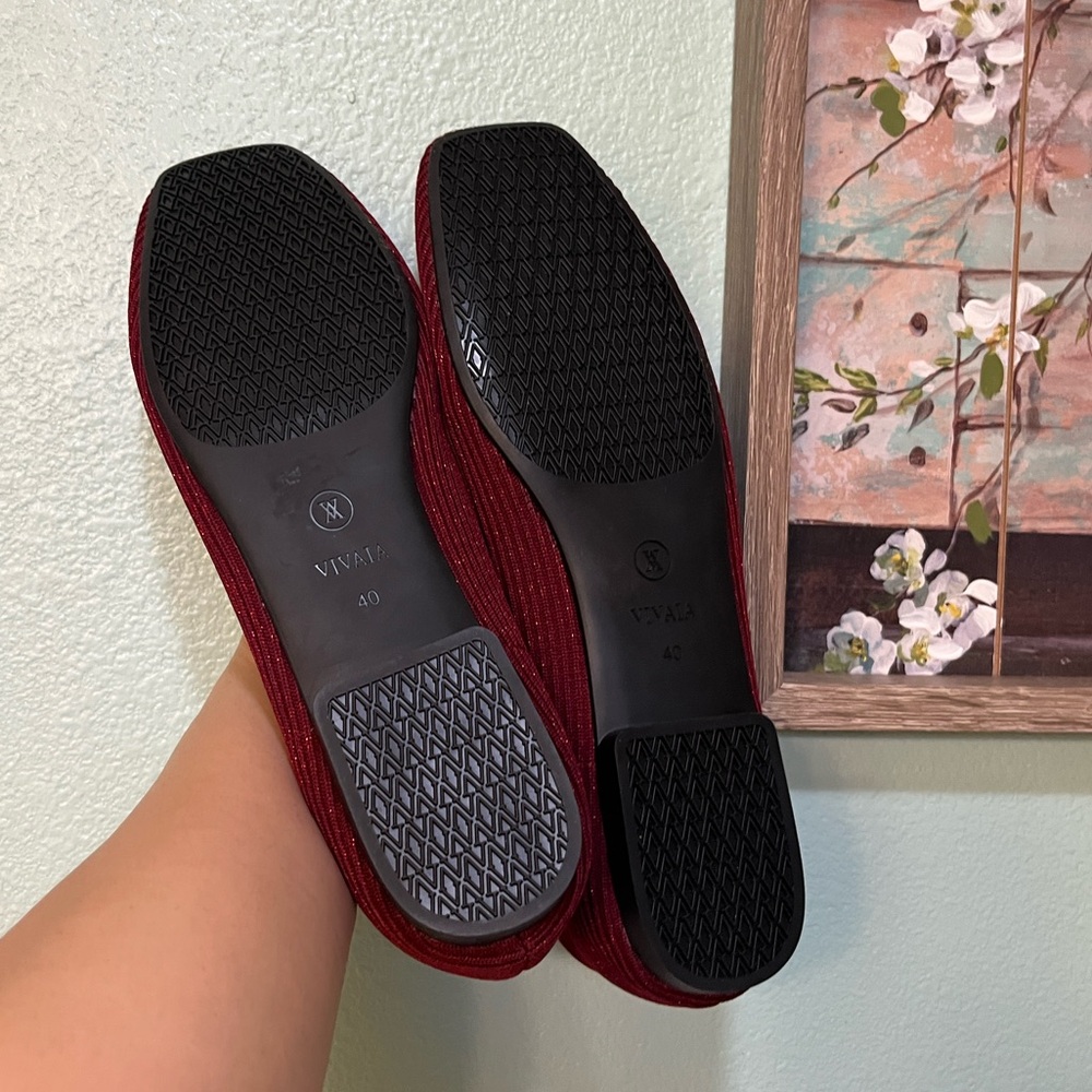 Vivaia Margot 2.0 Square Toe Sparkle shoes / size 40 - Picture 4 of 6